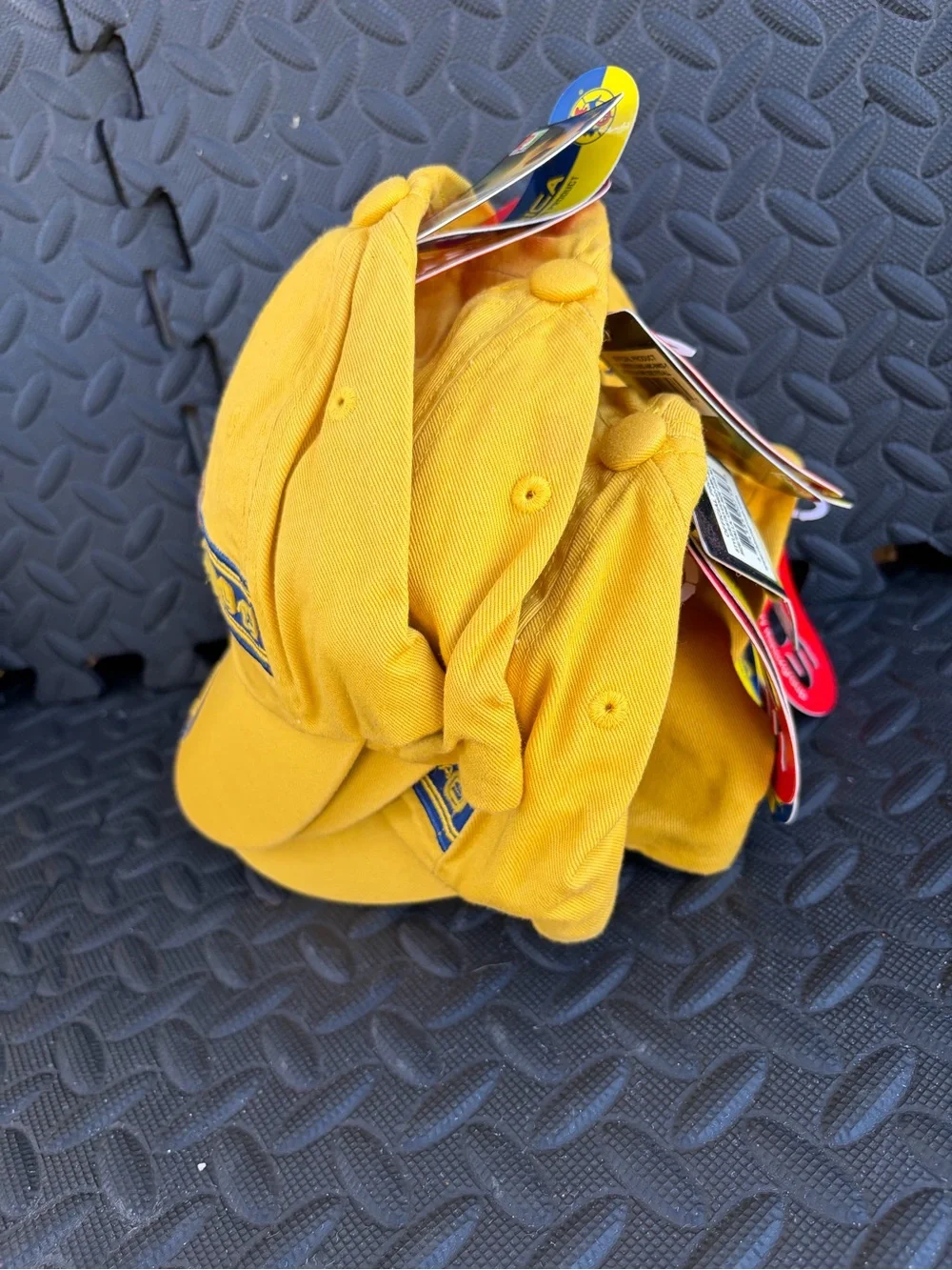América  Aguilas Yellow Cotton Baseball Cap with Team Crest Unixes